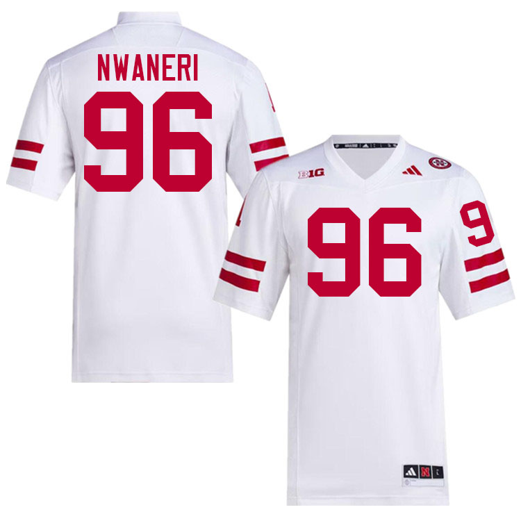 Nebraska Cornhuskers #96 Williams Nwaneri College Football Jerseys Stitched-White